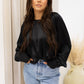 NEW STORMI SATIN BLOUSE (BLACK)