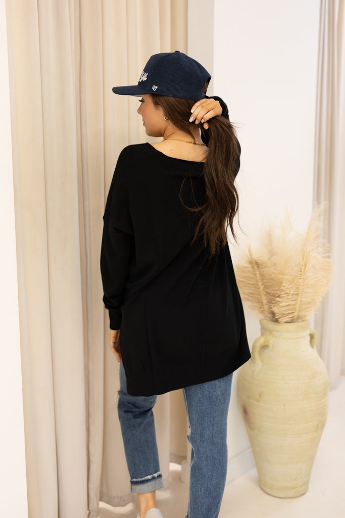 NEW AYLA SWEATER (BLACK)| BEST SELLER