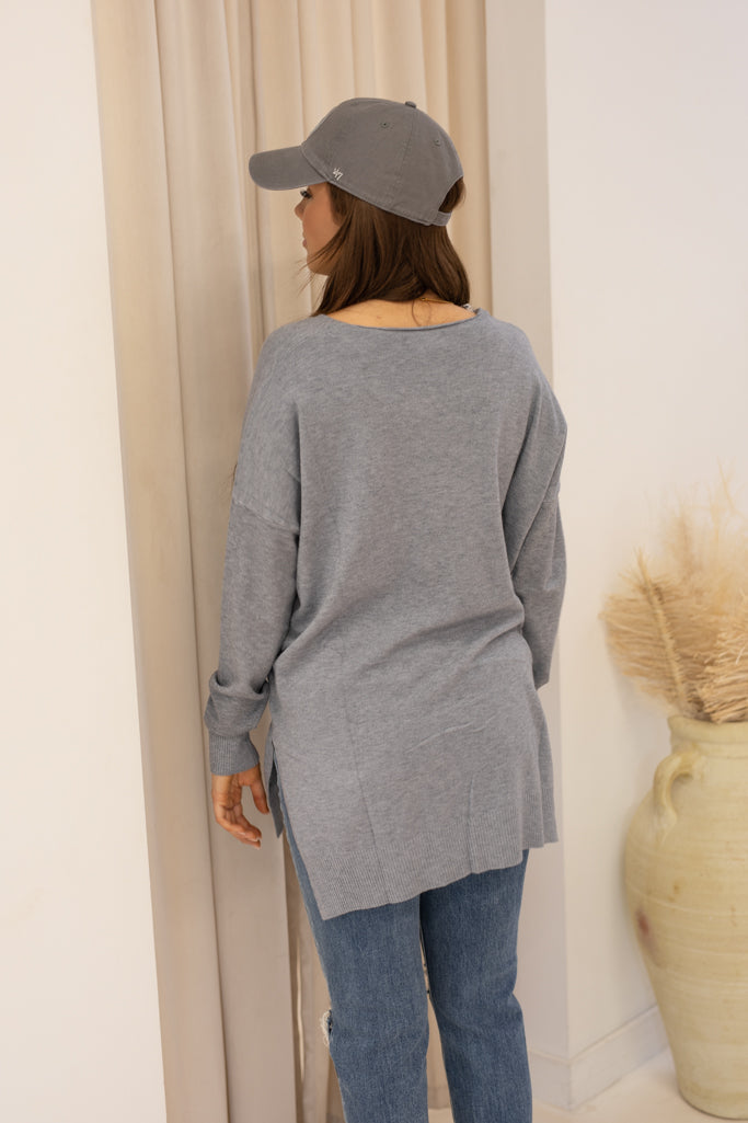 NEW AYLA SWEATER (GREY) | BEST SELLER