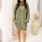 NEW AUDRINA MINI SWEATER DRESS (OLIVE)