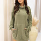 NEW AUDRINA MINI SWEATER DRESS (OLIVE)