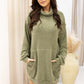 NEW AUDRINA MINI SWEATER DRESS (OLIVE)