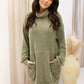 NEW AUDRINA MINI SWEATER DRESS (OLIVE)