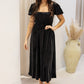 NEW XANDRA VELVET MIDI DRESS (BLACK)