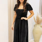 NEW XANDRA VELVET MIDI DRESS (BLACK)