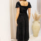 NEW XANDRA VELVET MIDI DRESS (BLACK)