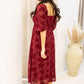 NEW BRANDI VELVET MIDI DRESS (BURGUNDY)