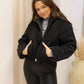 NEW JAYME SHERPA CROPPED HOODED COAT