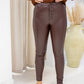 NEW ZOE | FLEECE |SUPER STRETCH LEGGINGS (BROWN) | BEST SELLER