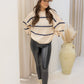 NEW STASSI STRIPE KNIT SWEATER (CREAM/BLACK)