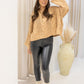 NEW TANIELLE CABLE KNIT SWEATER (TAUPE)