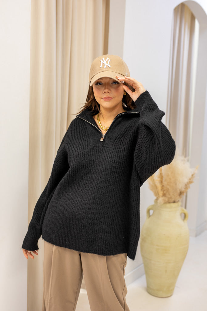 NEW CHERIE 1/2 ZIP SWEATER (BEST SELLER)