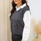 NEW KAYLA SWEATER VEST SHIRT (CHARCOAL)