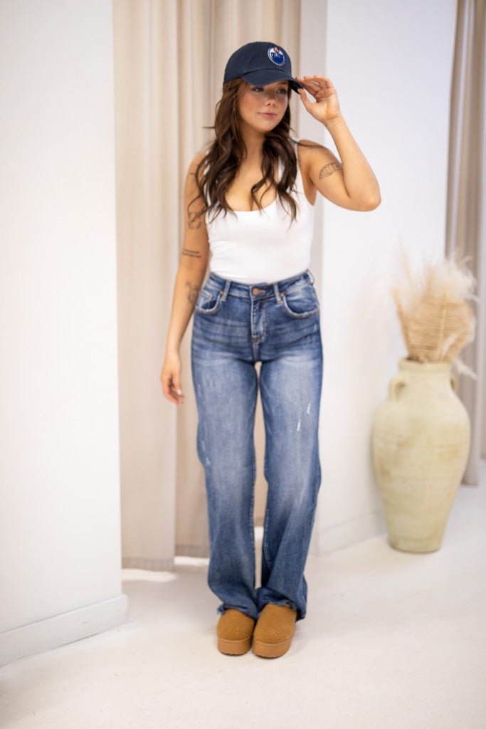 NEW MAY-LYNN WIDE LEG JEANS (MEDIUM WASH)