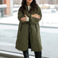 NEW FARRAH QUILTED COAT (OLIVE GREEN)