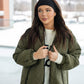 NEW FARRAH QUILTED COAT (OLIVE GREEN)