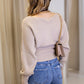 NEW ELEANORA BOATNECK SWEATER (TAUPE)