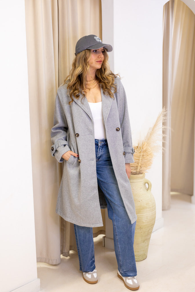 NEW HAILEY COAT (HEATHER GREY) | BEST SELLER | RESTOCK |