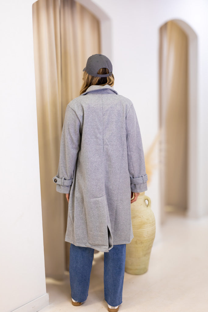 NEW HAILEY COAT (HEATHER GREY) | BEST SELLER | RESTOCK |