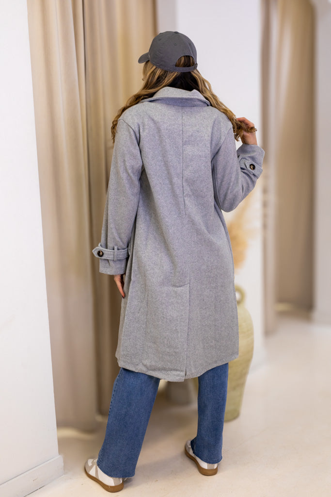 NEW HAILEY COAT (HEATHER GREY) | BEST SELLER | RESTOCK |
