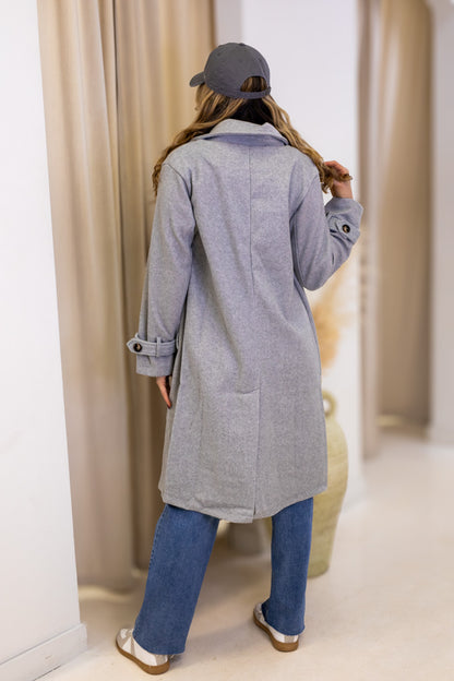 NEW HAILEY COAT (HEATHER GREY) | BEST SELLER | RESTOCK |