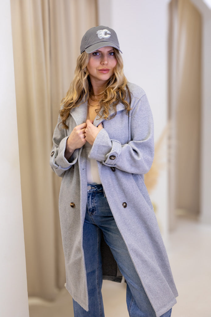 NEW HAILEY COAT (HEATHER GREY) | BEST SELLER | RESTOCK |