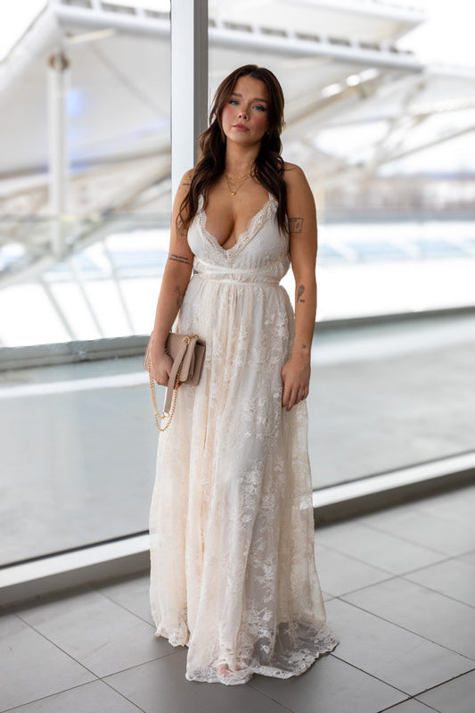 NEW MAEVE LACE MAXI DRESS (IVORY)