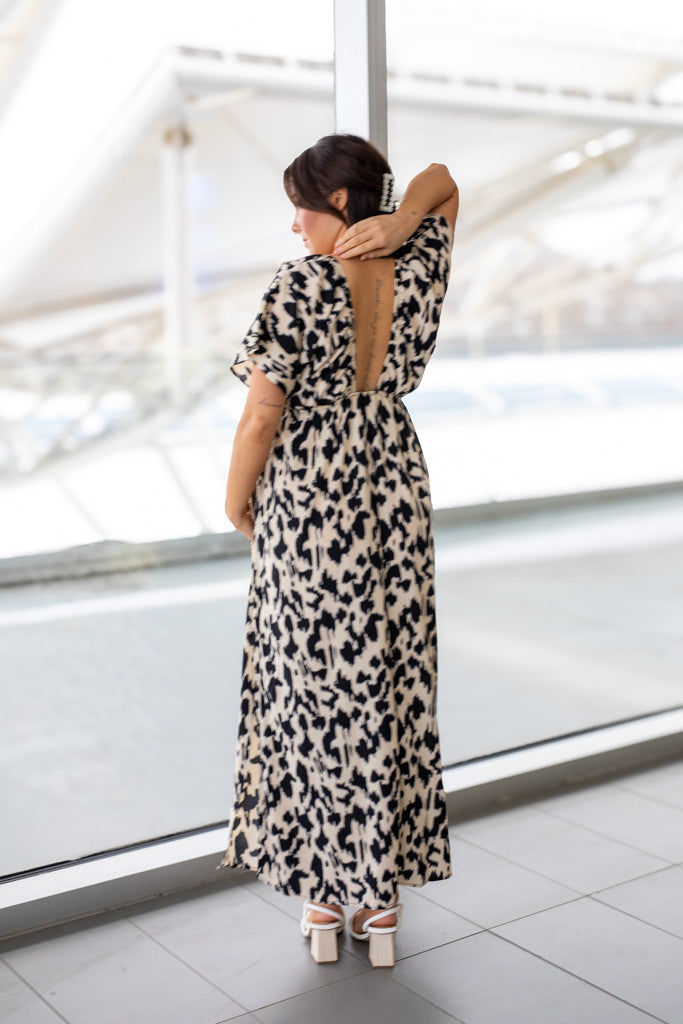 NEW JANE MAXI DRESS (ANIMAL PRINT)