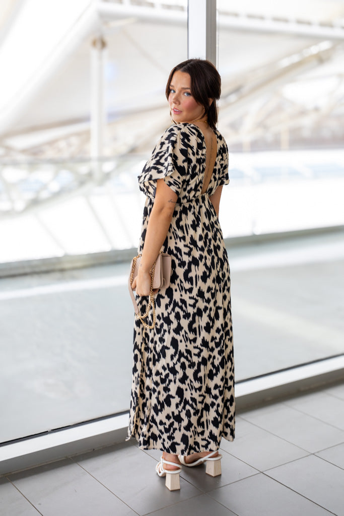 NEW JANE MAXI DRESS (ANIMAL PRINT)