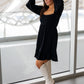 NEW TAYA BABYDOLL MINI DRESS (BLACK) | BEST SELLER