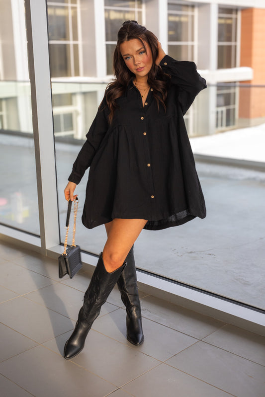 NEW NASH COWBOY KNEE HIGH BOOT (BLACK) | BEST SELLER