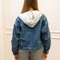 LANABELL DENIM HOODED JACKET