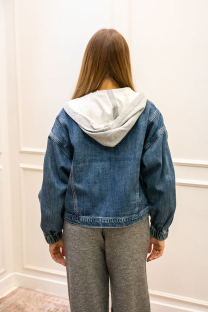 LANABELL DENIM HOODED JACKET