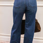 TONI WIDE LEG BAGGY DARK WASH JEAN (RISEN)
