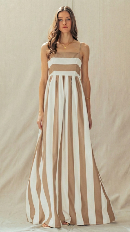 MODERN COAST BOLD STRIPE MAXI DRESS | TREND NOTES