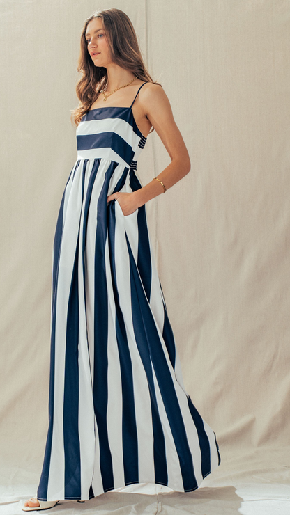 MODERN COAST BOLD STRIPE MAXI DRESS | TREND NOTES