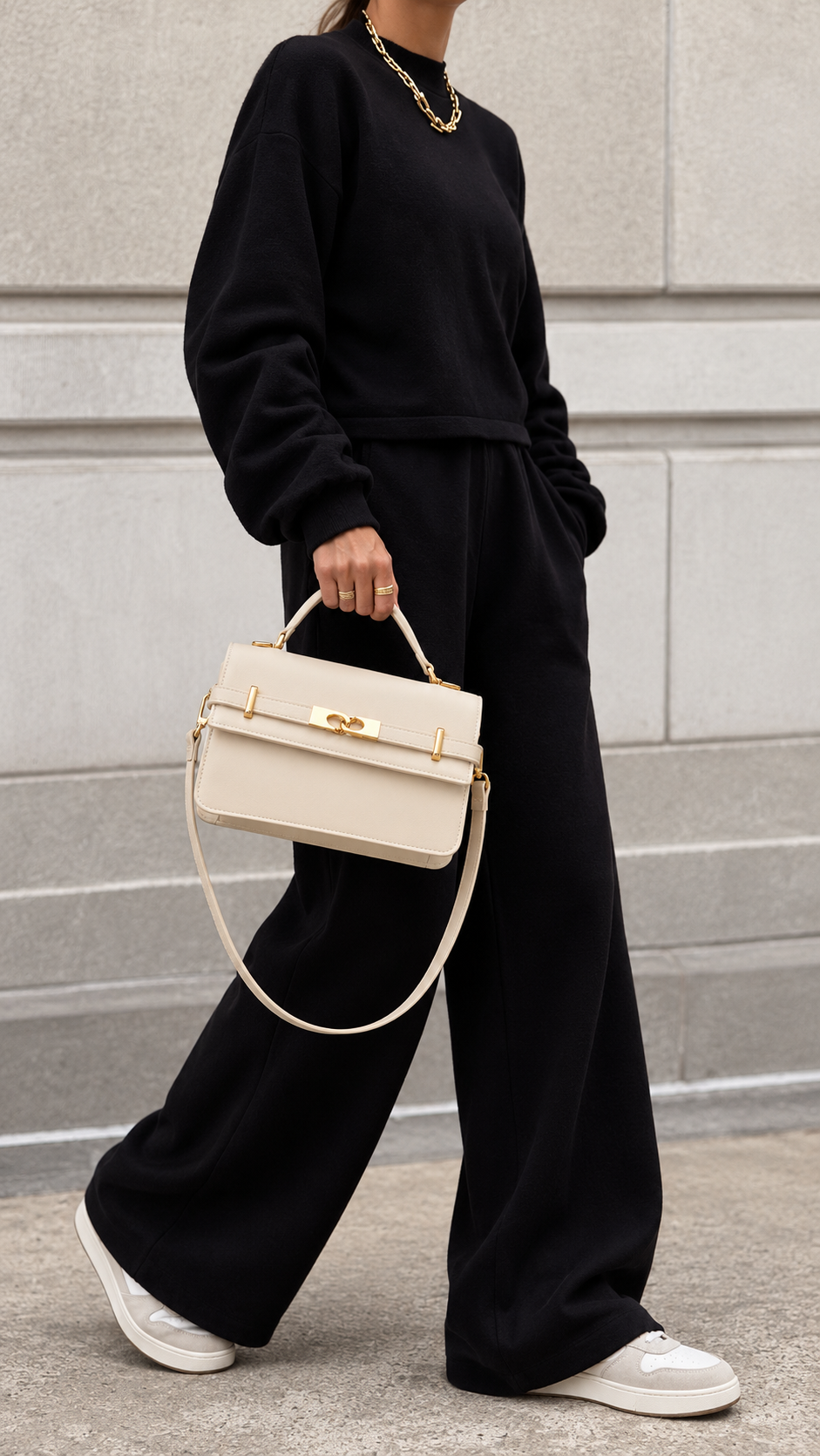 LILY CROSS-BODY BAG (OATMILK)