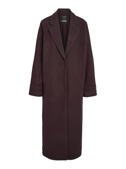 CADDY LONG COAT | ONLY (Chocolate Plum)