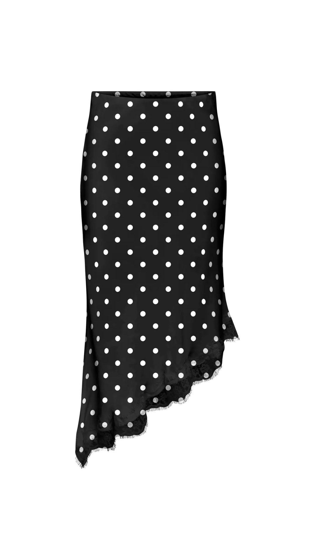 ONLBELLA SLANTED SATIN LACE SKIRT (2 COLOR OPTIONS)