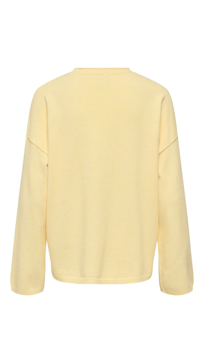 ONLLOYAL AMALIO LS O-NECK KNIT (SUNLIGHT MELANGE)