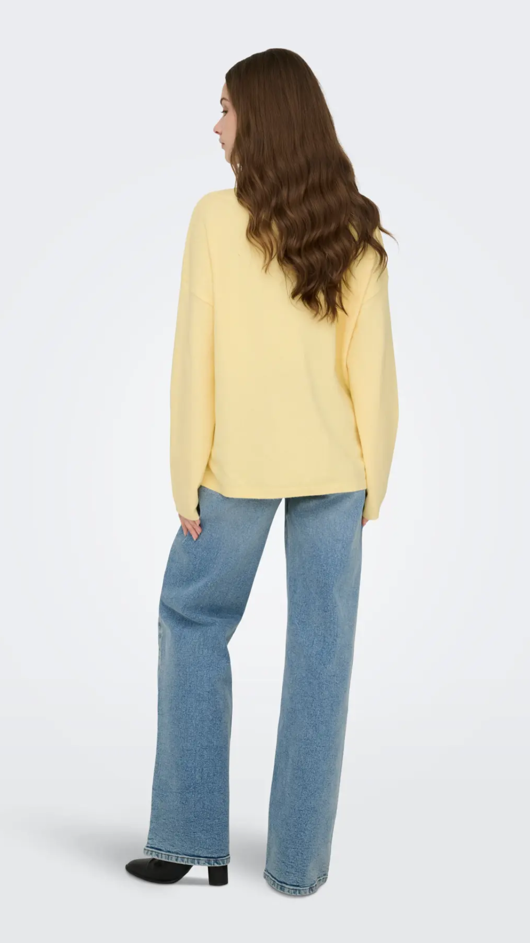 ONLLOYAL AMALIO LS O-NECK KNIT (SUNLIGHT MELANGE)