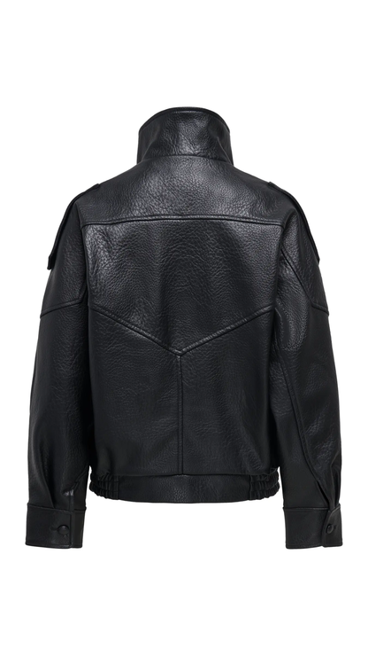 VANI L/S FAUX LEATHER JACKET PNT