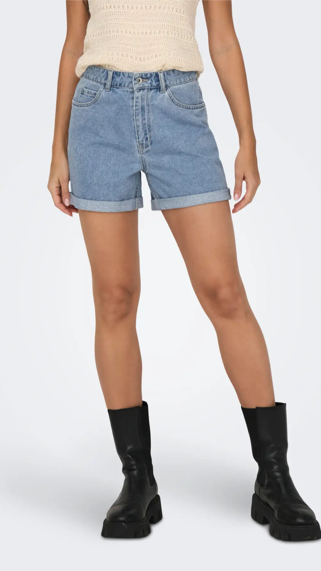 ONLVEGA HW MOM DNM SHORTS NOOS | ONLY