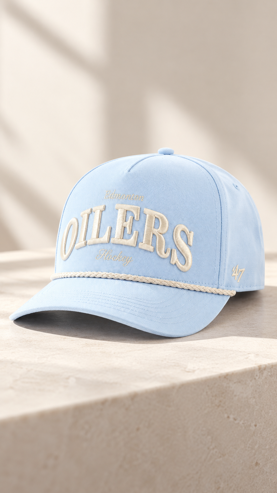 OILERS HITCH BASEBALL HAT (BABY BLUE) | 47