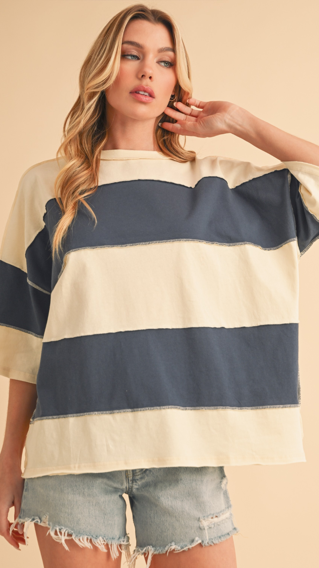 POLLY COLOR BLOCK TOP