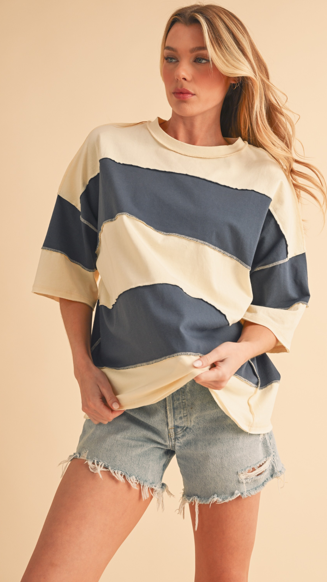POLLY COLOR BLOCK TOP