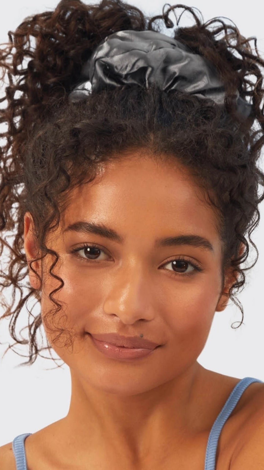 SATIN SLEEP PILLOW SCRUNCHIES - CHARCOAL/GOLD | KITSCH