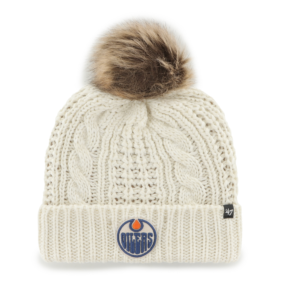 NHL WOMEN'S MEEKO 47 CUFF KNIT TUK EDMONTON OILERS  (IVORY)