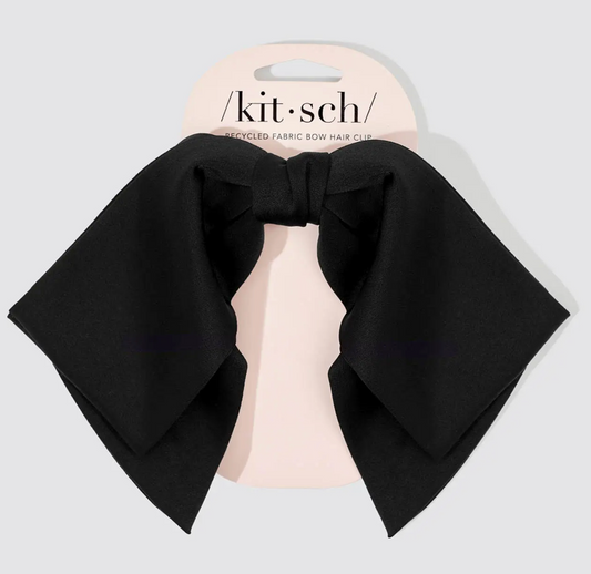 NEW RECYCLED FABRIC HAIR BOW CLIP | KITSCH