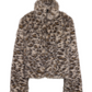 JENNIFER FUR JACKET ANIMAL PRINT